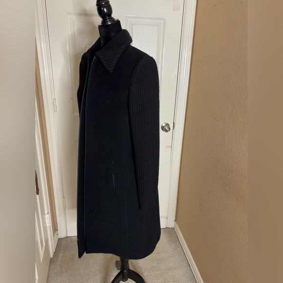 Bella Bicchi Women's classic Angora And Virgin Wool coat black Size 6 - Picture 5 of 13